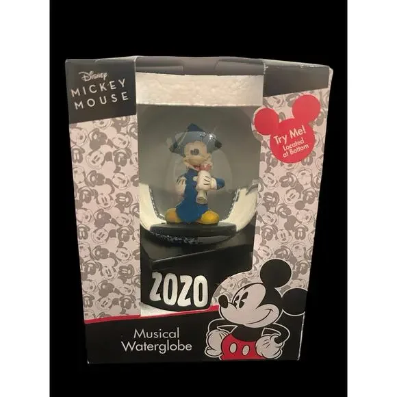 Disney Mickey & Minnie Mouse in Cap & Gown 2020 Grad Boxed‎ Musical Water Globes - Picture 2 of 6